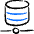 Database Network Icon from Freehand Duotone Set
