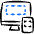 Responsive Design Monitor Phone Icon from Freehand Duotone Set