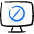 Desktop Action Monitor Disable Icon from Freehand Duotone Set