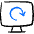 Desktop Action Monitor Refresh Icon from Freehand Duotone Set