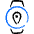 Smart Watch Circle Location Icon from Freehand Duotone Set