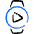 Smart Watch Circle Play Icon from Freehand Duotone Set