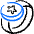 Smart Watch Circle Star Alternate Icon from Freehand Duotone Set