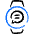 Smart Watch Circle Text Icon from Freehand Duotone Set