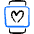 Smart Watch Square Heart Icon from Freehand Duotone Set