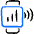 Smart Watch Square Statistic Wifi Icon from Freehand Duotone Set