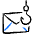 Crime Phishing Mail Icon from Freehand Duotone Set