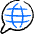 Ecology Globe Message Icon from Freehand Duotone Set