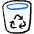 Recycling Trash Bin 2 icon - Free transparent PNG, SVG. No sign up needed.