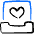 Drawer Heart Icon from Freehand Duotone Set