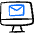 Read Email Monitor Icon from Freehand Duotone Set