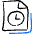 Common File Text Clock Icon from Freehand Duotone Set