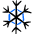 Christmas Snowflake Icon from Freehand Duotone Set