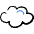 Light Mode Cloudy Icon from Freehand Duotone Set