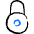 Lock Circle Icon from Freehand Duotone Set