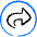 Navigation Right Circle Icon from Freehand Duotone Set