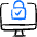 Password Desktop Lock Approved Icon from Freehand Duotone Set