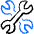 Settings Wrench Double Icon from Freehand Duotone Set