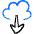 Cloud Download Icon from Freehand Duotone Set