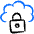 Cloud Lock Icon from Freehand Duotone Set