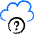 Cloud Question Icon from Freehand Duotone Set