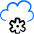 Cloud Settings Icon from Freehand Duotone Set