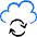 Cloud Sync Icon from Freehand Duotone Set