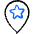 Pin Star Icon from Freehand Duotone Set