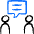 Conversation Chat Bubble Icon from Freehand Duotone Set | Free Download as SVG Vector and Transparent PNG | Streamline icons