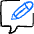 Messages Bubble Square Edit Icon from Freehand Duotone Set