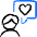 Messages People Man Heart Icon from Freehand Duotone Set