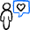 Messages People User Heart Icon from Freehand Duotone Set