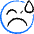 Smiley Crying Icon from Freehand Duotone Set