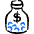 Saving Coin Bottle icon - Free transparent PNG, SVG. No sign up needed.