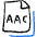 Audio File Aac Icon from Freehand Duotone Set