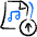 Audio File Upload Icon from Freehand Duotone Set