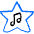 Music Genre Favorite Star Icon from Freehand Duotone Set