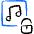 Playlist Lock Icon from Freehand Duotone Set