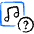 Playlist Question Icon from Freehand Duotone Set