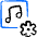 Playlist Settings Icon from Freehand Duotone Set