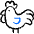 Chicken Hen Body Icon from Freehand Duotone Set