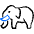 Elephant Body Icon from Freehand Duotone Set