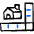 Real Estate Dimensions House Ruler Icon from Freehand Duotone Set