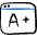 E Learning Application Windows Grading A Icon from Freehand Duotone Set