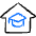 E Learning Home icon - Free transparent PNG, SVG. No sign up needed.