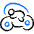 Science Fiction Light Cycle Icon from Freehand Duotone Set