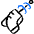Science Fiction Weapon Gun Icon from Freehand Duotone Set