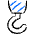 Oversea Shipment Crane Hook Icon from Freehand Duotone Set