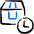 Shipment Management Clock Time Icon from Freehand Duotone Set