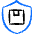 Shipment Package Protection Shield Icon from Freehand Duotone Set